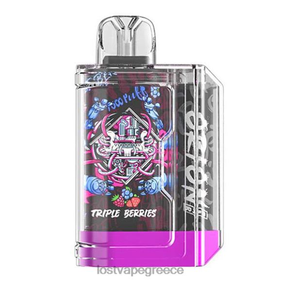 τριπλά μούρα Lost Vape price Greece - Lost Vape Orion μπαρ μιας χρήσης | 7500 ρουφηξιά | 18 ml | 50 mg LNN4H65