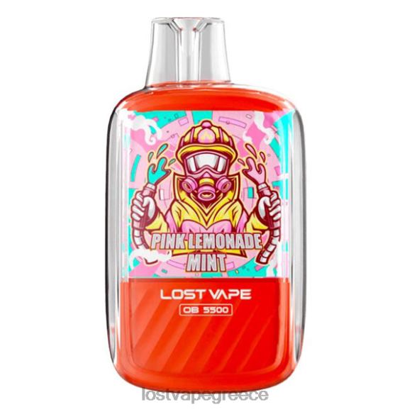 ροζ λεμονάδα μέντα Lost Vape price Greece - Lost Vape Orion ob5500 5500 ρουφηξιές 14ml 50mg μιας χρήσης LNN4H105