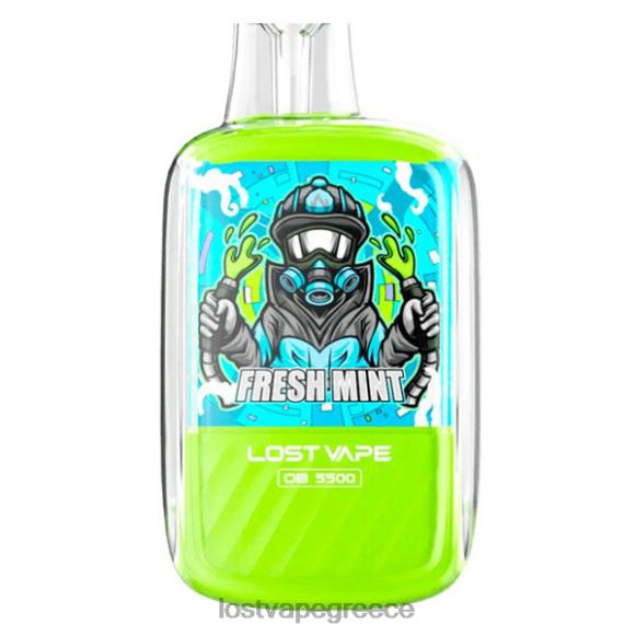 φρέσκια μέντα Lost Vape review Greece - Lost Vape Orion ob5500 5500 ρουφηξιές 14ml 50mg μιας χρήσης LNN4H101